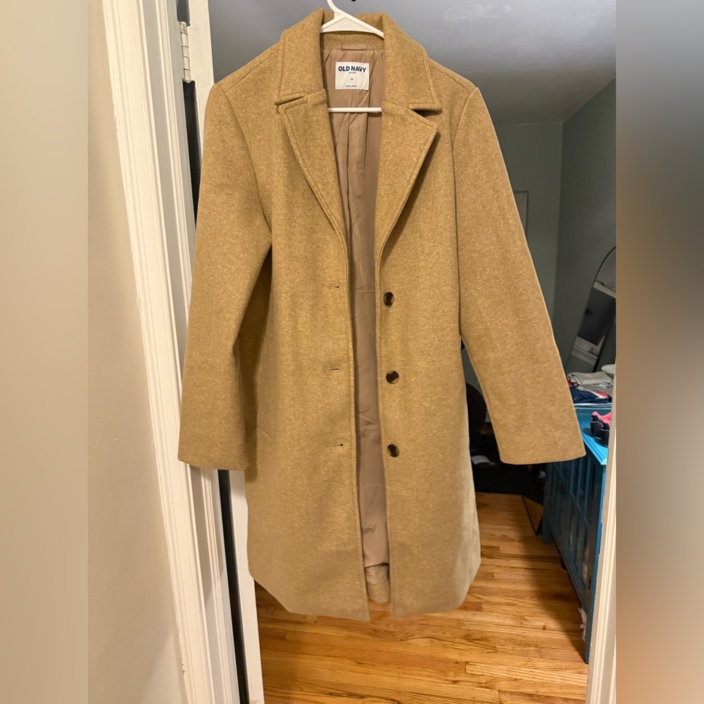 Old Navy Women's Camel Trench Coat